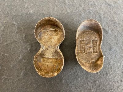 Two Chinese silver ingots, Guangxu and Xuantong mark and probably of the period — 照片 1
