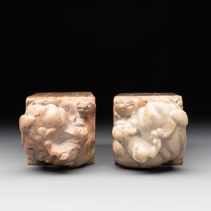 Two Chinese snuff bottles, four soapstone seals and a lacquer covered box, 20th C. — photo 6