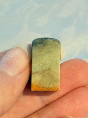 Two Chinese soapstone seals with an original buffalo-horn box, Ignace 依溺斯 mark, 20th C. — 照片 12
