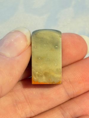 Two Chinese soapstone seals with an original buffalo-horn box, Ignace 依溺斯 mark, 20th C. — 照片 13