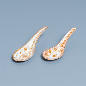 Two Chinese Thai market Lai Nam Thong spoons, 19th C. — photo 1
