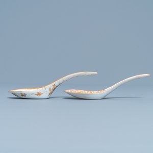 Two Chinese Thai market Lai Nam Thong spoons, 19th C. — photo 4