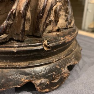 Two Chinese wooden brush pots, 19/20th C. — 照片 19