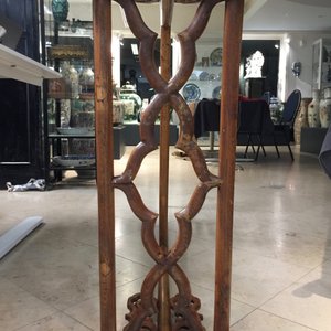 Two Chinese wooden textile hangers, 20th C. — photo 18