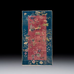 Two Chinese woollen carpets with floral design — photo 2