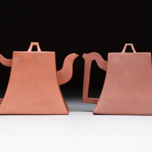 Two Chinese Yixing stoneware teapots, Hu Ji 胡記 and Wen Ji 聞記 marks, 19/20th C. — 照片 4