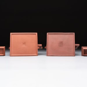 Two Chinese Yixing stoneware teapots, Hu Ji 胡記 and Wen Ji 聞記 marks, 19/20th C. — 照片 7