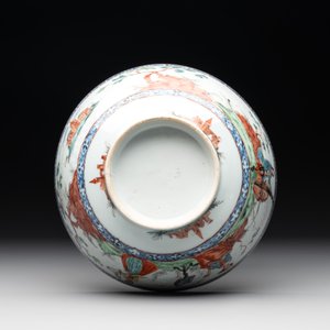 Two Dutch-decorated Chinese blue and white bowls with figures and landscapes, Qianlong — 照片 13