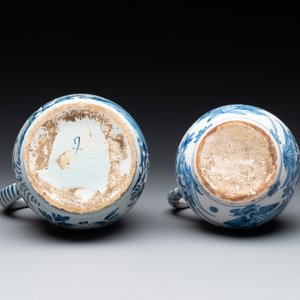Two Dutch Delft blue and white jugs with pewter lids, 17/18th C. — photo 7