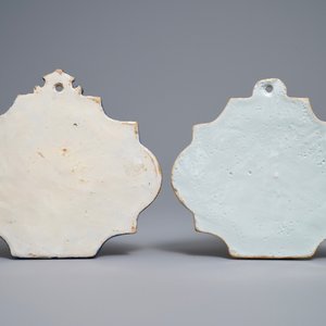 Two Dutch Delft blue and white 'maritime scene' plaques, 18th C. — photo 2