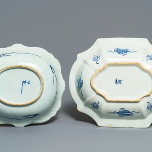 Two Dutch Delft blue and white salad bowls, 18th C. — 照片 2
