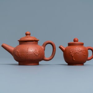 Two Dutch Delft redware teapots and covers, ca. 1700 — 照片 2