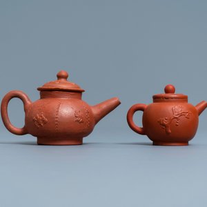 Two Dutch Delft redware teapots and covers, ca. 1700 — 照片 3