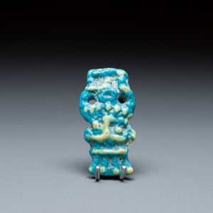 Two Egyptian terracotta sculptures, a bronze sculpture of Osiris and a turquoise frit amulet, Late period and Ptolemaic period — 照片 8