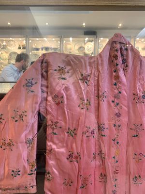 Two embroidered silk and cotton robes for the Straits or Peranakan market, Southeast Asia, 20th C. — photo 23