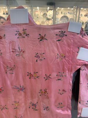 Two embroidered silk and cotton robes for the Straits or Peranakan market, Southeast Asia, 20th C. — photo 32