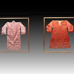Two embroidered silk and cotton robes for the Straits or Peranakan market, Southeast Asia, 20th C. — photo 1