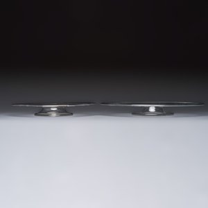 Two English low glass pedestal tazze, 17th C. — foto 2