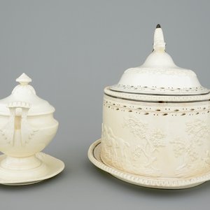 Two English white creamware tureens for the Dutch market, ca. 1800 — photo 5