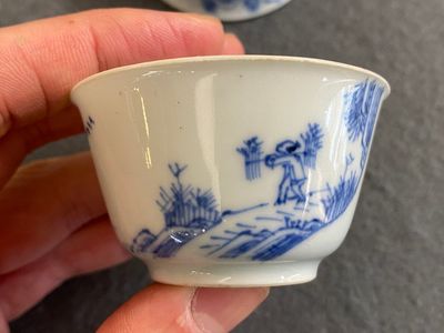 Two fine Chinese blue and white cups, Yongzheng — photo 7