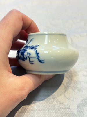 Two fine Chinese blue and white water pots, Jiajing mark, 19th C. — photo 7