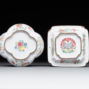 Two fine Chinese Canton enamel saucers, Yongzheng/Qianlong — photo 2