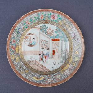 Two fine Chinese famille rose plates and a teapot and cover, Yongzheng/Qianlong — 照片 36