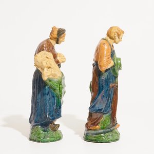 Two Flemish pottery figures from the series of "The 4 seasons", prob. Laigneil workshop, 20th C. — 照片 3