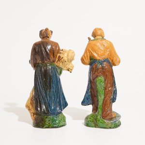 Two Flemish pottery figures from the series of "The 4 seasons", prob. Laigneil workshop, 20th C. — 照片 4