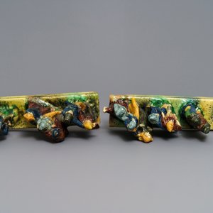 Two Flemish pottery groups, prob. Torhout, early 20th C. — photo 4
