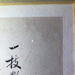 Two framed Chinese paintings of a landscape and a bird on branch, 18/19th C. — 照片 4