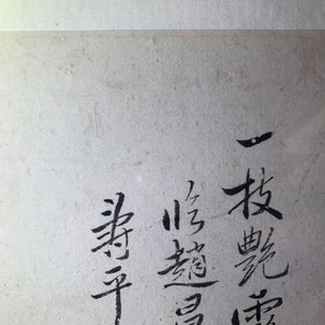 Two framed Chinese paintings of a landscape and a bird on branch, 18/19th C. — 照片 5