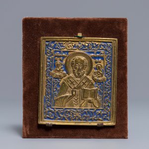 Two Greek and Russian brass icons, 19/20th C. — photo 2