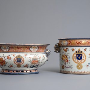 Two Imari style wine coolers with arms of King Louis XV of France, Samson, Paris, 19th C. — photo 2
