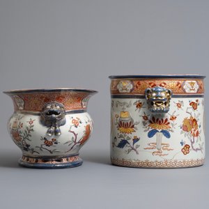 Two Imari style wine coolers with arms of King Louis XV of France, Samson, Paris, 19th C. — photo 5