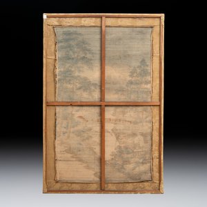 Two Japanese embroidered silk panels with landscapes, Meiji, 19th C. — photo 3