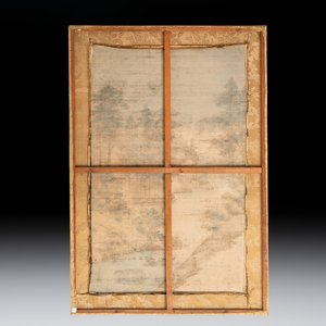 Two Japanese embroidered silk panels with landscapes, Meiji, 19th C. — photo 5