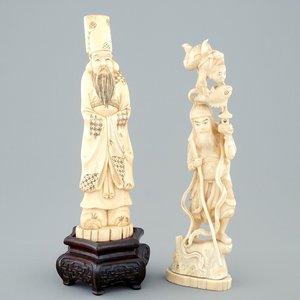 Two Japanese ivory okimono, Meiji, ca. 1900 — photo 1
