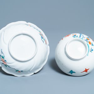 Two Japanese Kakiemon-style bowls and a dish, Edo — photo 9