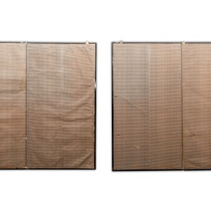 Two Japanese two-fold 'byobu' screens, Meiji, 19th C. — 照片 2