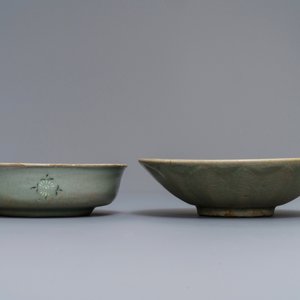 Two Korean celadon porcelain bowls, Goryeo/Joseon, 14/15th C. — 照片 4