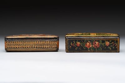 Two lacquered rectangular snuff boxes, Qajar and Ottoman Empire, 19th C. — 照片 7