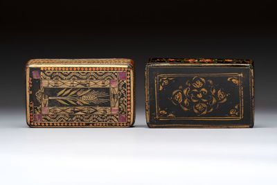 Two lacquered rectangular snuff boxes, Qajar and Ottoman Empire, 19th C. — 照片 10