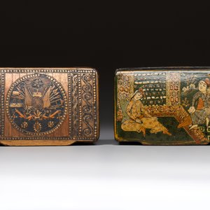 Two lacquered rectangular snuff boxes, Qajar and Ottoman Empire, 19th C. — 照片 2