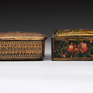 Two lacquered rectangular snuff boxes, Qajar and Ottoman Empire, 19th C. — 照片 3