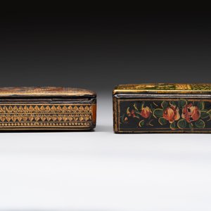 Two lacquered rectangular snuff boxes, Qajar and Ottoman Empire, 19th C. — 照片 6