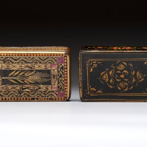 Two lacquered rectangular snuff boxes, Qajar and Ottoman Empire, 19th C. — 照片 8