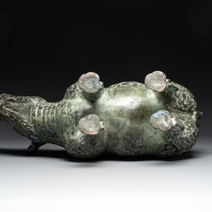 Two large Chinese archaistic bronze rhino- and melon-form vessels, 20th C. — foto 8