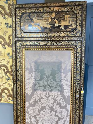 Two large Chinese Canton black and gilt-lacquered panels, 19th C. — 照片 24