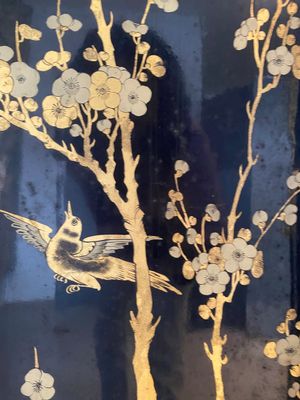 Two large Chinese Canton black and gilt-lacquered panels, 19th C. — 照片 35
